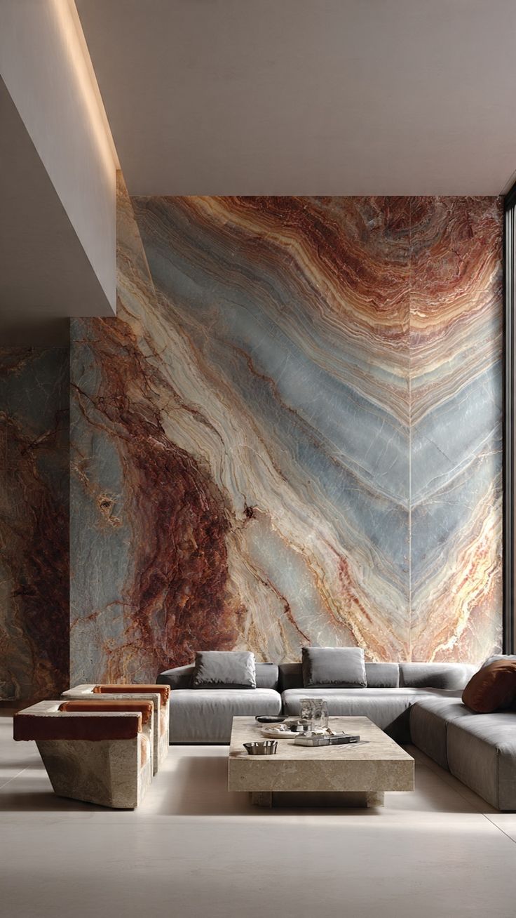 Digital marble interior design